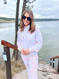 Bob's Tie Dyed Hand Embroidered Sweatsuit Set