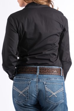 Women's Long Sleeve Solid Button Up