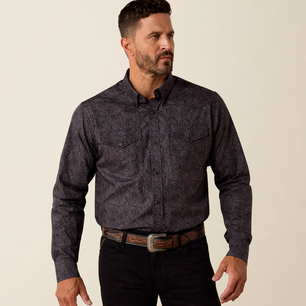 Men's Allen fitted Long Sleeve Snap Shirt