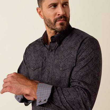 Men's Allen fitted Long Sleeve Snap Shirt