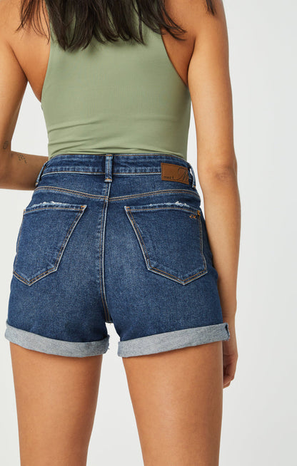 Ella Dark Brushed Vintage Shorts